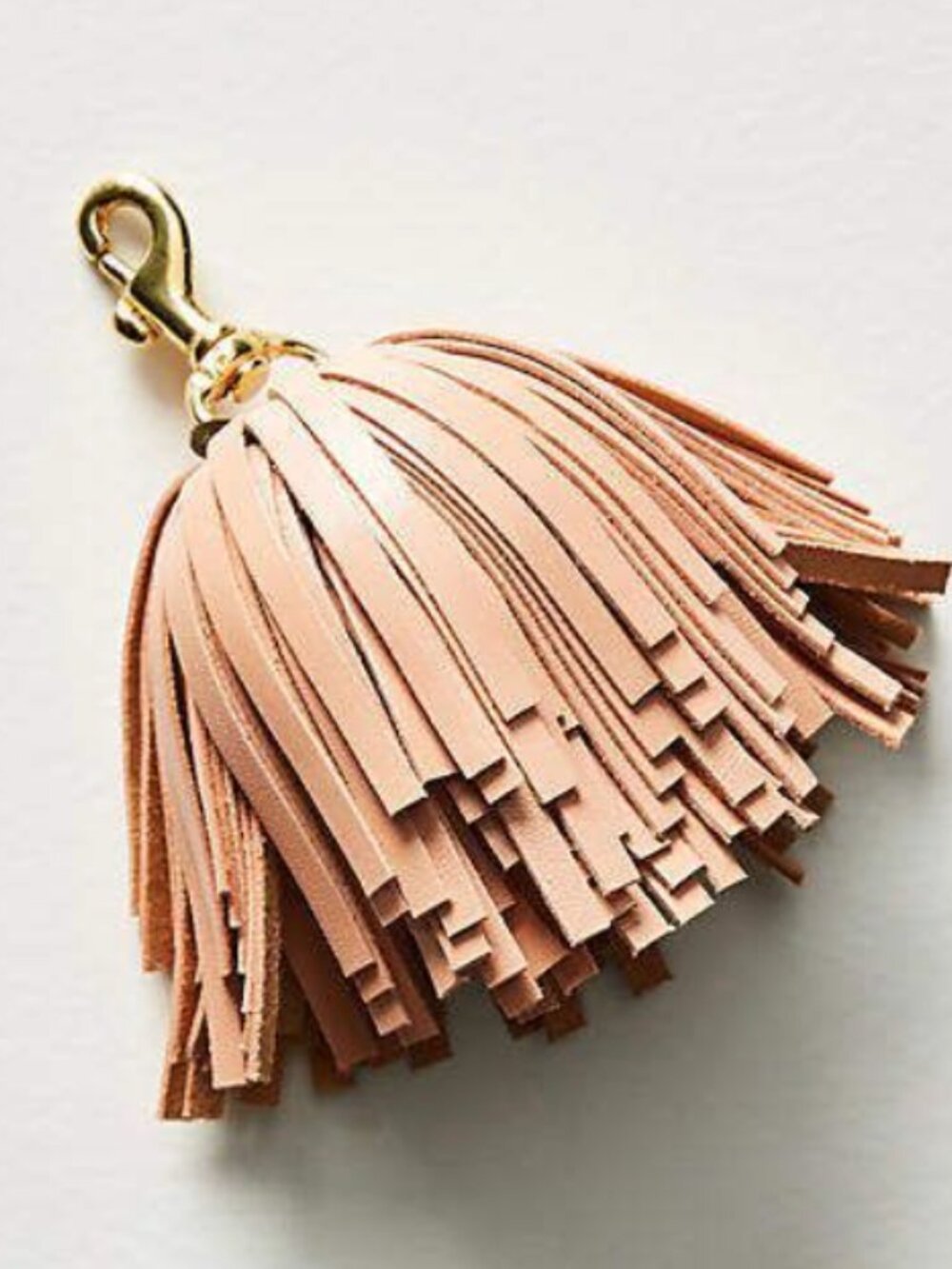 Clare V. Tassel Leather Key Chain